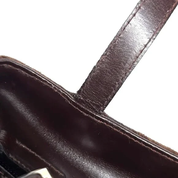 ZADIG & VOLTAIRE Brown Split Leather Shoulder Bag Purse - Picture 4 of 12